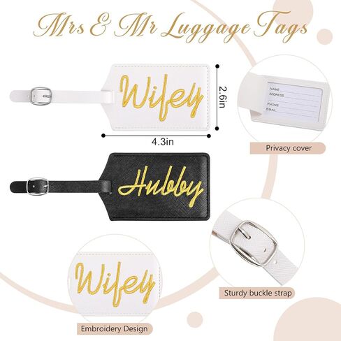 4 PCS MR و MRS Duffel Bag مجموعة 2 أكياس صالة ألعاب رياضية في شهر العسل مع مقصورة أحذية وعلامتين للأمتعة لزفاف الزفاف هدية شهر العسل in Saudi Arabia