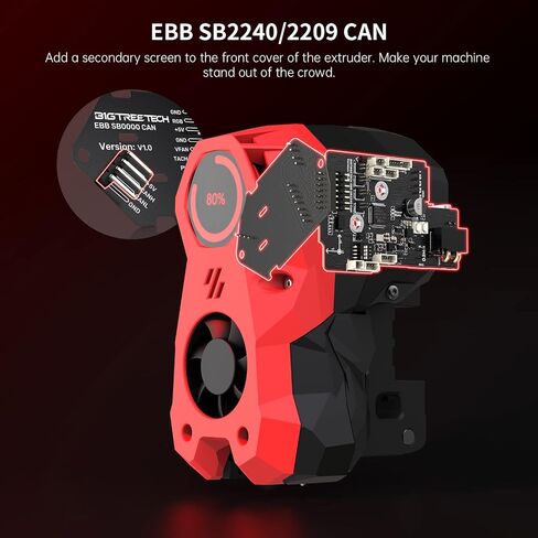 BIGTREETECH EBB SB2209 CAN (RP2040) لوحة القطع الطارد لوضع Voron Stealthburner UART يدعم كليبر CANBus على متن ADXL345 Max31865 in Kuwait