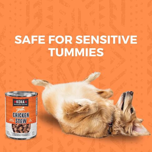 KOHA Minimal Ingredient Chicken Stew for Dogs, High Protein Limited Ingredient Dog Food, 12.7oz Cans (Case of 12) in Kuwait