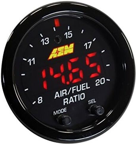 AEM 52mm X-Series Sterge مجموعة عريضة النطاق/الوقود uego و Boost ضغط 35psi 2.5bar w/خريطة الحبل الأسود in Saudi Arabia
