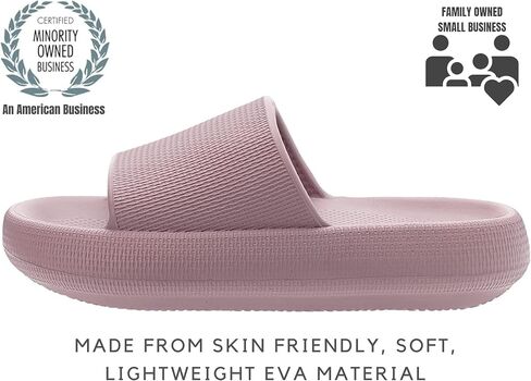 Genuine Pillow Slippers for Women and Men | House Slides Shower Sandals | Extremely Comfy | Cushioned Thick Sole | Cloud Slides | Lightweight Non-Slip Easy to Clean in Saudi Arabia