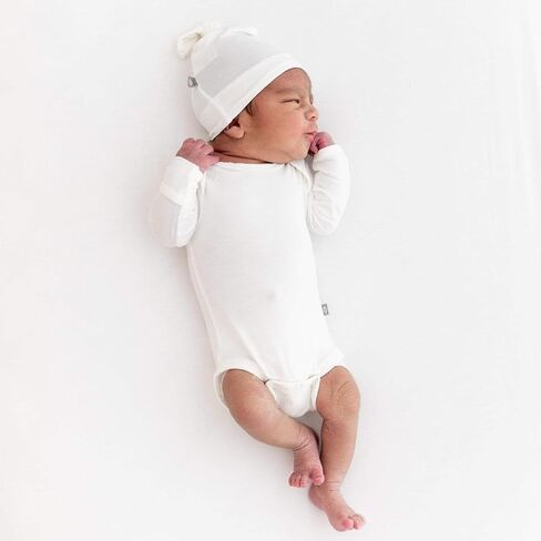 KYTE BABY Unisex Bamboo Rayon Baby Beanie Soft Knotted Cap, 0-3 Months, Navy in Kuwait