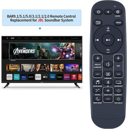 New Replacement Remote Control fit for JBL Bar 2.0 SoundBar 80 Watts Bar Studio 2.0 Channel JBLBAR20AIOBLKAM in Saudi Arabia