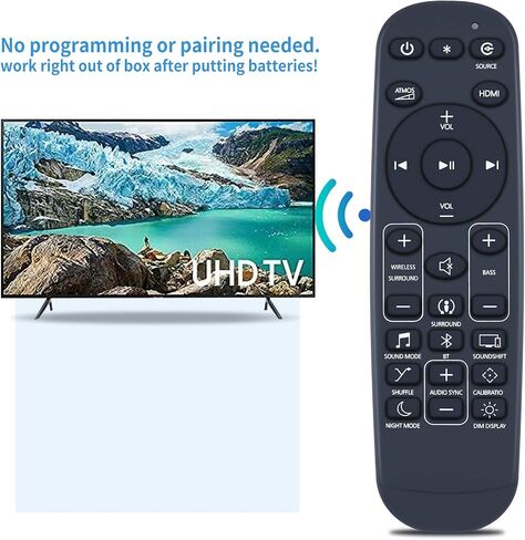 New Replacement Remote Control fit for JBL Bar 2.0 SoundBar 80 Watts Bar Studio 2.0 Channel JBLBAR20AIOBLKAM in Saudi Arabia