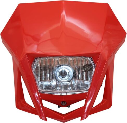 Dirt Bike Halogen Headlight,Motorcycle Front Headlamp Kit Compatible with KLX XR CRF DRZ RMZ RM WR YZ XT XT TTR 85 125 150 230 250 450 F X-White in Saudi Arabia