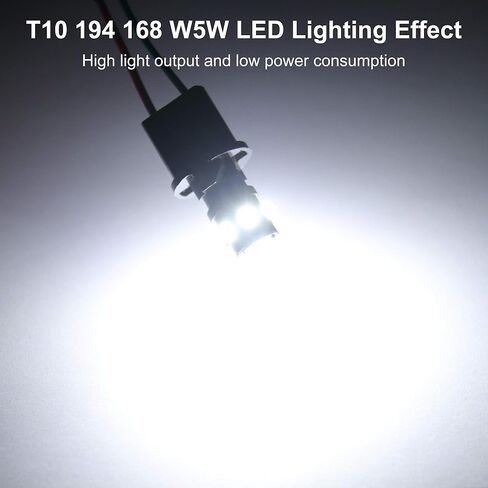194 LED LED T10 168 2825 W5W LED LED مشرق للغاية 12V 9SMD 2835 لمبة شرائح LED المستخدمة للسيارة الداخلية Dome Map Door Lightsy Lights Lights White (حزمة 2) in Saudi Arabia