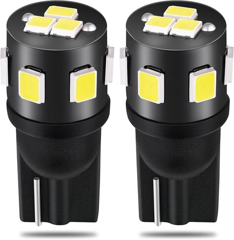 194 LED LED T10 168 2825 W5W LED LED مشرق للغاية 12V 9SMD 2835 لمبة شرائح LED المستخدمة للسيارة الداخلية Dome Map Door Lightsy Lights Lights White (حزمة 2) in Saudi Arabia