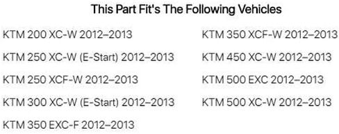 طقم البلاستيك المتماثل Acerbis الأسود لـ KTM 450 XC-W 2012-2013 in Kuwait