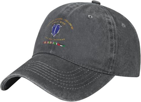 Infantry School ' Follow Me - Gulf War Veteran Stylish Carbon-Colored Water-Resistant Denim Cowboy Hat Outdoor Adventures All Seasons2 in Saudi Arabia