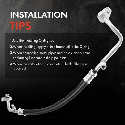 A-Premium A/C Suction Line Hose Assembly Compatible with Acura CL 2001-2003 3.2L, TL 1999-2003 3.2L, Compressor to Evap in Saudi Arabia