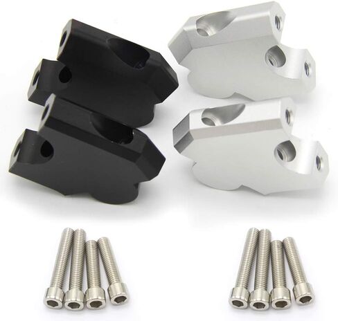 Motorcycle Handlebar Risers Clamp Bar Risers For CRF1000L Africa Twin ABS/DCT 2016 2017 (SILVER) in Saudi Arabia