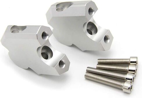 Motorcycle Handlebar Risers Clamp Bar Risers For CRF1000L Africa Twin ABS/DCT 2016 2017 (SILVER) in Saudi Arabia