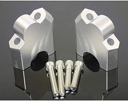 Motorcycle Handlebar Risers Clamp Bar Risers For CRF1000L Africa Twin ABS/DCT 2016 2017 (SILVER) in Saudi Arabia