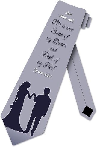 Three Rooker Religious Ties Mens Wedding Necktie Genesis Bible Verse Tie in Saudi Arabia