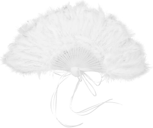 GLEAVI Handheld Wedding Fan Unique Plume Design Bridal Dance Fan for Stage Performance Elegant Accessory for Women for Weddings and Special Events in Saudi Arabia