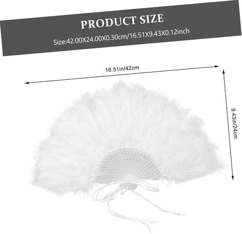 GLEAVI Handheld Wedding Fan Unique Plume Design Bridal Dance Fan for Stage Performance Elegant Accessory for Women for Weddings and Special Events in Saudi Arabia