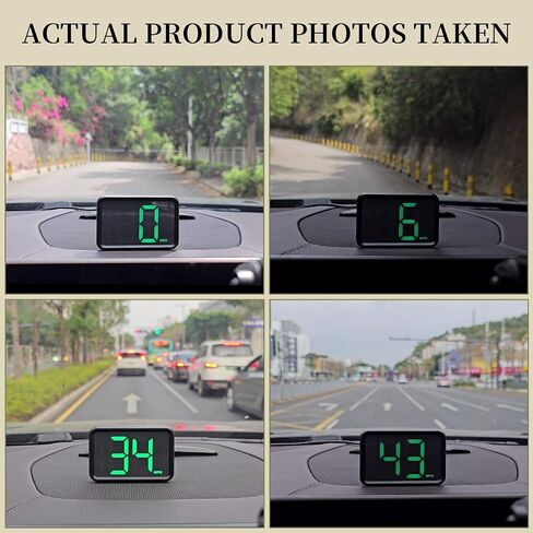 GPS Digital Speed Meter with MPH, Car Head Up Display for All Cars, USB Cable Plug & Play (X1-Green-New) in Kuwait