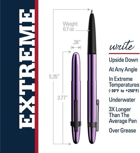 Fisher Space Pen, Bullet Space Pen, Brushed Chrome, Gift Boxed (400BRC) in Saudi Arabia