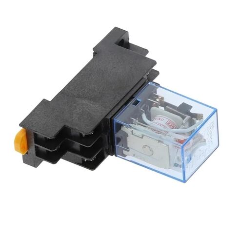 5 عبوات AC/DC 12V-380V 5A DPDT RELAY مع المقبس ، 8 دبابيس ، ضوء المؤشر الأحمر ، نموذج MY2NJ ، CE معتمد (DC-24V) in Kuwait