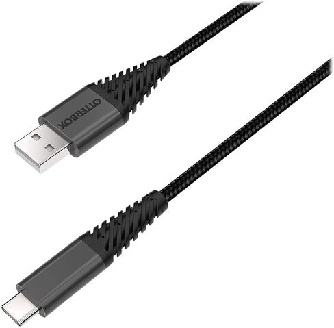 كابل OTTERBOX USB-A إلى USB-C (3 متر) - عبوة البيع بالتجزئة - أسود in Saudi Arabia