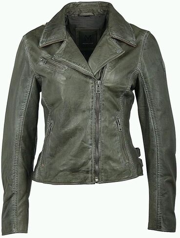 MAURITIUS Christy Star Detail Leather Jacket in Kuwait