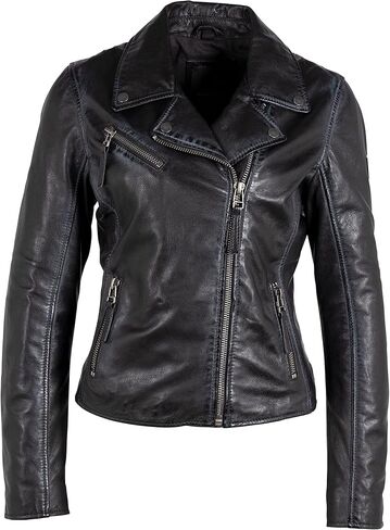MAURITIUS Christy Star Detail Leather Jacket in Kuwait