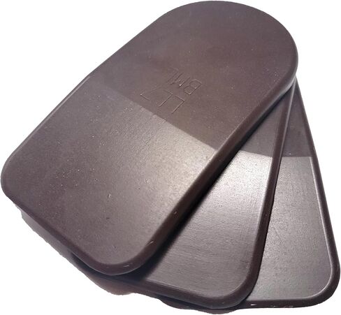 BML 7mm Heel Lifts, 3pk (Mens Large, Brown [Soft]) in Saudi Arabia