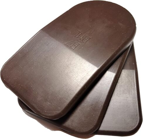 BML 7mm Heel Lifts, 3pk (Mens Large, Brown [Soft]) in Saudi Arabia