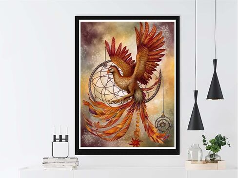 VAIIEYO 5D DIY Diamond Art Kits for Adults Red Bird, Diamond Painting Animal, Paint by Numbers Full Drill Round Rhinestone Craft Canvas for Home Wall Decor Gift 12x16 inch-21 in Saudi Arabia