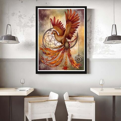 VAIIEYO 5D DIY Diamond Art Kits for Adults Red Bird, Diamond Painting Animal, Paint by Numbers Full Drill Round Rhinestone Craft Canvas for Home Wall Decor Gift 12x16 inch-21 in Saudi Arabia