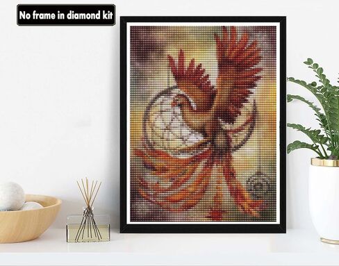 VAIIEYO 5D DIY Diamond Art Kits for Adults Red Bird, Diamond Painting Animal, Paint by Numbers Full Drill Round Rhinestone Craft Canvas for Home Wall Decor Gift 12x16 inch-21 in Saudi Arabia