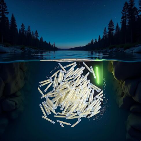 100Pcs Yellow 3mm Fishing Float Light Stick Fluorescent Yellow Light,Fluorescent Dark Glow Sticks Float Corks, Night Fishing Fishing Floats Terminal Tackle and Accessories in Saudi Arabia
