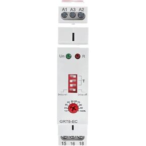 GRT8-EC 10A on Delay Off Delay Time Relay AC220V 380V ACDC24V-240V Timer Delay Relay CB(GRT8-EC AC380V) in Saudi Arabia