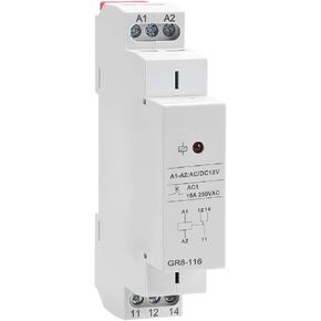 90 18 64mm تتابع متوسطة مضغوطة DIN Rail Relay Swite Switch Switch Mechanical Life 1 107 Protection Legate IP40 in Kuwait