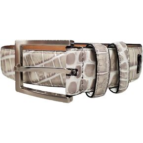 Greg Norman Men's Two-Toned Croco Print Belt in Saudi Arabia