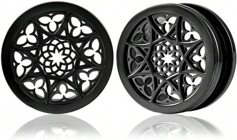 Ear Tunnels Plugs 316 Stainless Steel Ear Gauges Hypoallergenic Earrings Expander Stretcher Piercing Body Jewelry 2PCS in Saudi Arabia