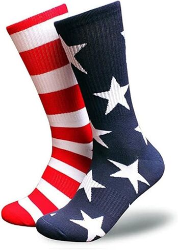 American Flag Socks, Star and Stripe Design, Patriotic 4th of July Gift, Unisex in Saudi Arabia
