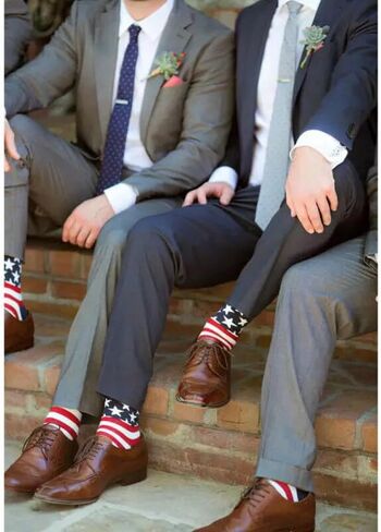 American Flag Socks, Star and Stripe Design, Patriotic 4th of July Gift, Unisex in Saudi Arabia