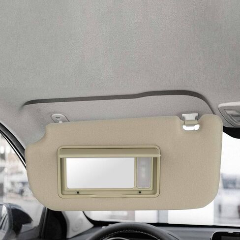 Sun Visor مع الضوء المناوب لـ Kia Sportage 2005-2010 جانب السائق الأيسر Sunvisor استبدال 85202-1f090ez ، beige in Kuwait