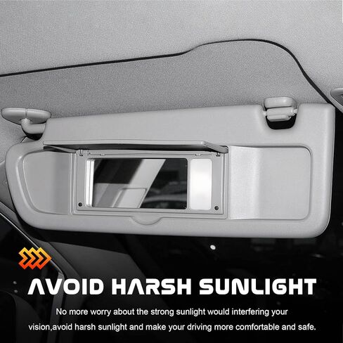 Gray Driver Gray Side Side Sun Visor Placent متوافق مع 2006 2007 2008 2008 2010 2011 Honda Civic Ex Lx Sedan Si Coupe استبدال 83280-SNA-A01ZA in Saudi Arabia
