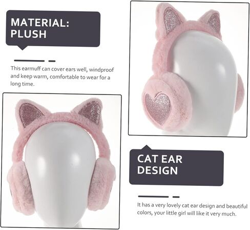 Cat Ears Earmuffs Earmuff for Ear Covers for Cold Weather Warmer Ear Warming Winter Ear Muffs for Men in Saudi Arabia