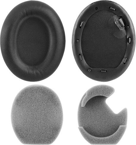 Geekria QuickFit Replacement Ear Pads for Sony WH-1000XM4 Wireless Headphones Ear Cushions, Headset Earpads, Ear Cups Cover Repair Parts (Blue) in Saudi Arabia