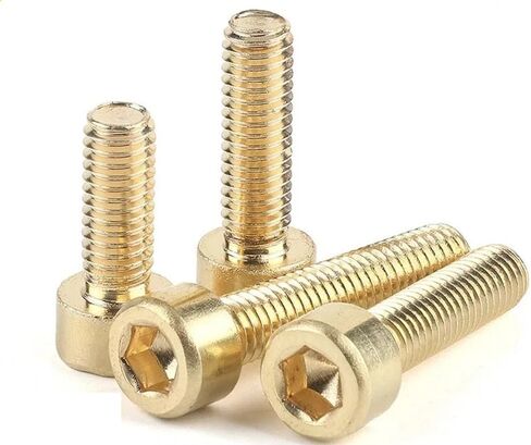 M3 M4 M5 M6 M8 M10 M12 DIN912 Pure Copper Screws Brass Hexagon Socket Cap Head Machine Screws Hardware Fasteners (30 mm, M5 (10 Pieces) in Kuwait