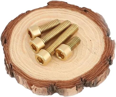 M3 M4 M5 M6 M8 M10 M12 DIN912 Pure Copper Screws Brass Hexagon Socket Cap Head Machine Screws Hardware Fasteners (30 mm, M5 (10 Pieces) in Kuwait