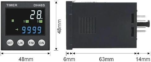 DH48S الدورة اللانهائية لوقت العرض الرقمي التتابع نطاق التأخير 0.01S-99990H AC220V AC/DC24V (YH-5T1 AC DC24V) in Saudi Arabia