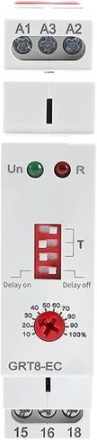 GRT8-EC 10A on Delay Off Delay Time Relay AC220V 380V ACDC24V-240V Timer Delay Relay CB(GRT8-EC AC380V) in Saudi Arabia