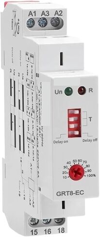 GRT8-EC 10A on Delay Off Delay Time Relay AC220V 380V ACDC24V-240V Timer Delay Relay CB(GRT8-EC AC380V) in Saudi Arabia