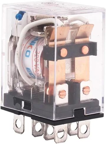 LY2NJ HH62P COIL COIL RELAY AC/DC 12V 24V 36V 48V 110V 220V 380V MINI MICRO الكهرومغناطيسي LY2N-GS 8PIN DPDT MODULE JQX-13F (DC-1PCS ، 220V) in Saudi Arabia
