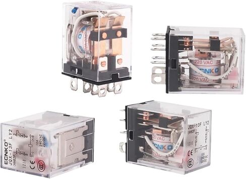 LY2NJ HH62P COIL COIL RELAY AC/DC 12V 24V 36V 48V 110V 220V 380V MINI MICRO الكهرومغناطيسي LY2N-GS 8PIN DPDT MODULE JQX-13F (DC-1PCS ، 220V) in Saudi Arabia