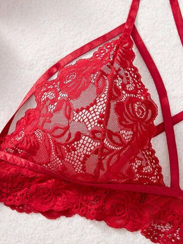 JuicyRose Plus Size 3-Piece Lingerie Babydoll for Women Lace Chemise Sleepwear in Kuwait